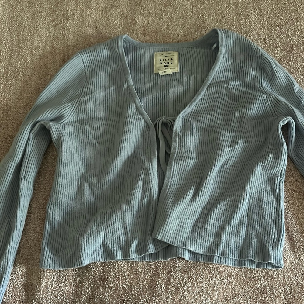 Billabong blue long sleeve with bow